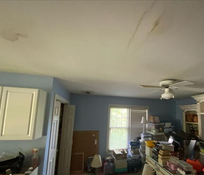 spare room ceiling pre mold remediation 