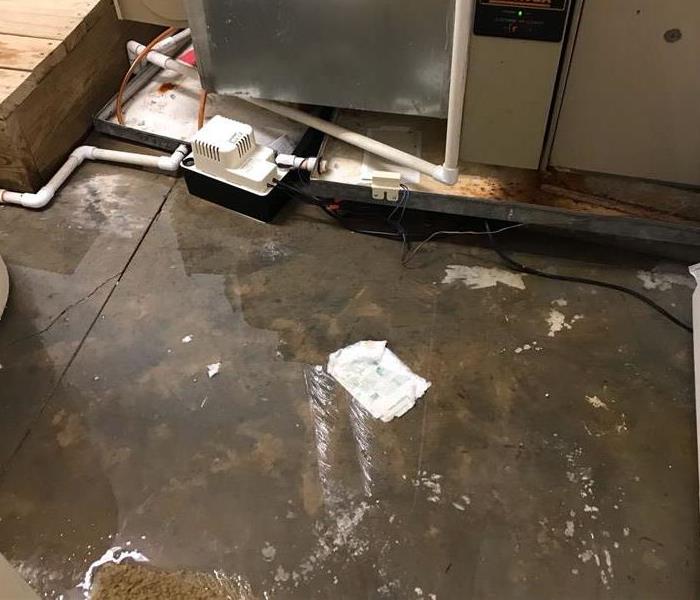 pipe leaking is cause of loss in Greenville, SC basement